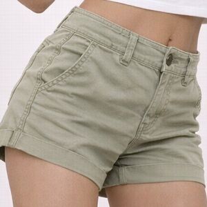 American Eagle Green Mid Rise Shorts